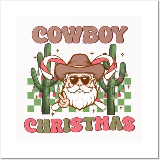 Cowboy Christmas Posters and Art